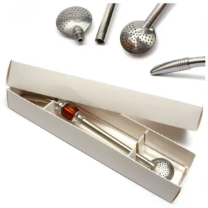 Bombilla Bola Marron Brown Ze Szczoteczką (Brąz) 21Cm