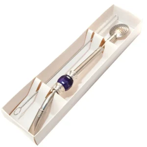 Bombilla Bola Purple Ze Szczoteczką (Fiolet Kamień) 21Cm